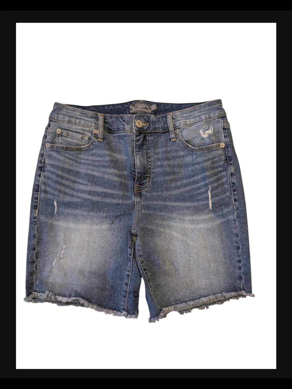 TORRID Size 12 Women's Distressed Denim Shorts
